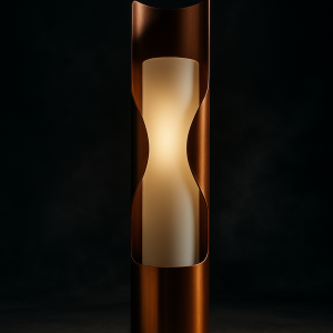 HaloVert - Hairline Rose Gold Wall Lamp